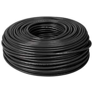 Cable THHW-LS, 12 AWG, color negro rollo 100 m